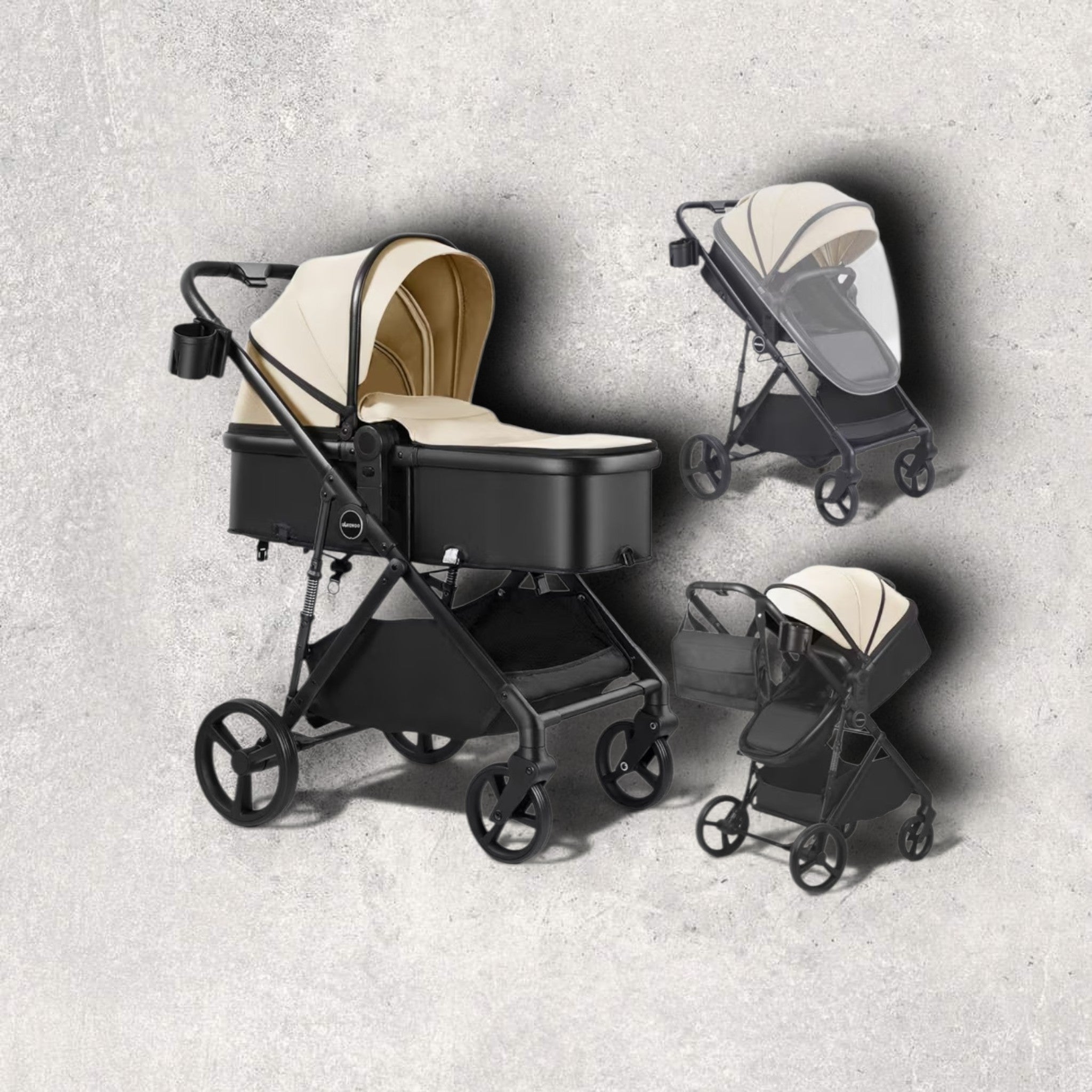 2 in 1 stroller foldable newborn stroller with reversible seat