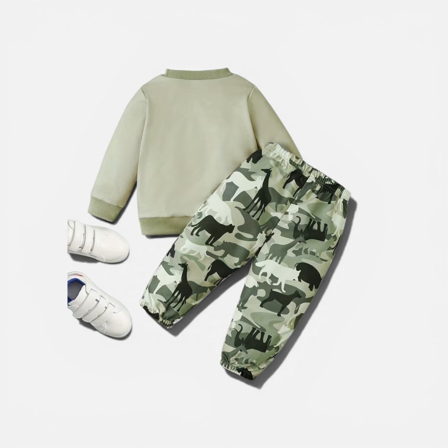 Boys safari jumper & trouser set