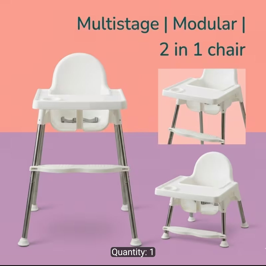 High chair 2 in 1 modular