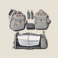 Baby changing backpack with usb charger & built in changing mat