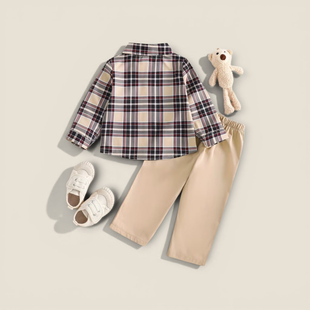 Boys checkered Shirt & trousers 2-3 yrs