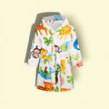 Flannel Print Bathrobe unisex