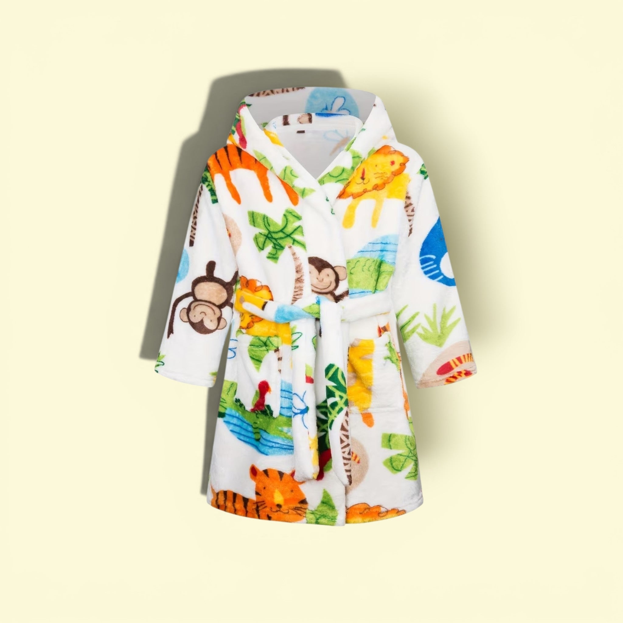 Flannel Print Bathrobe unisex