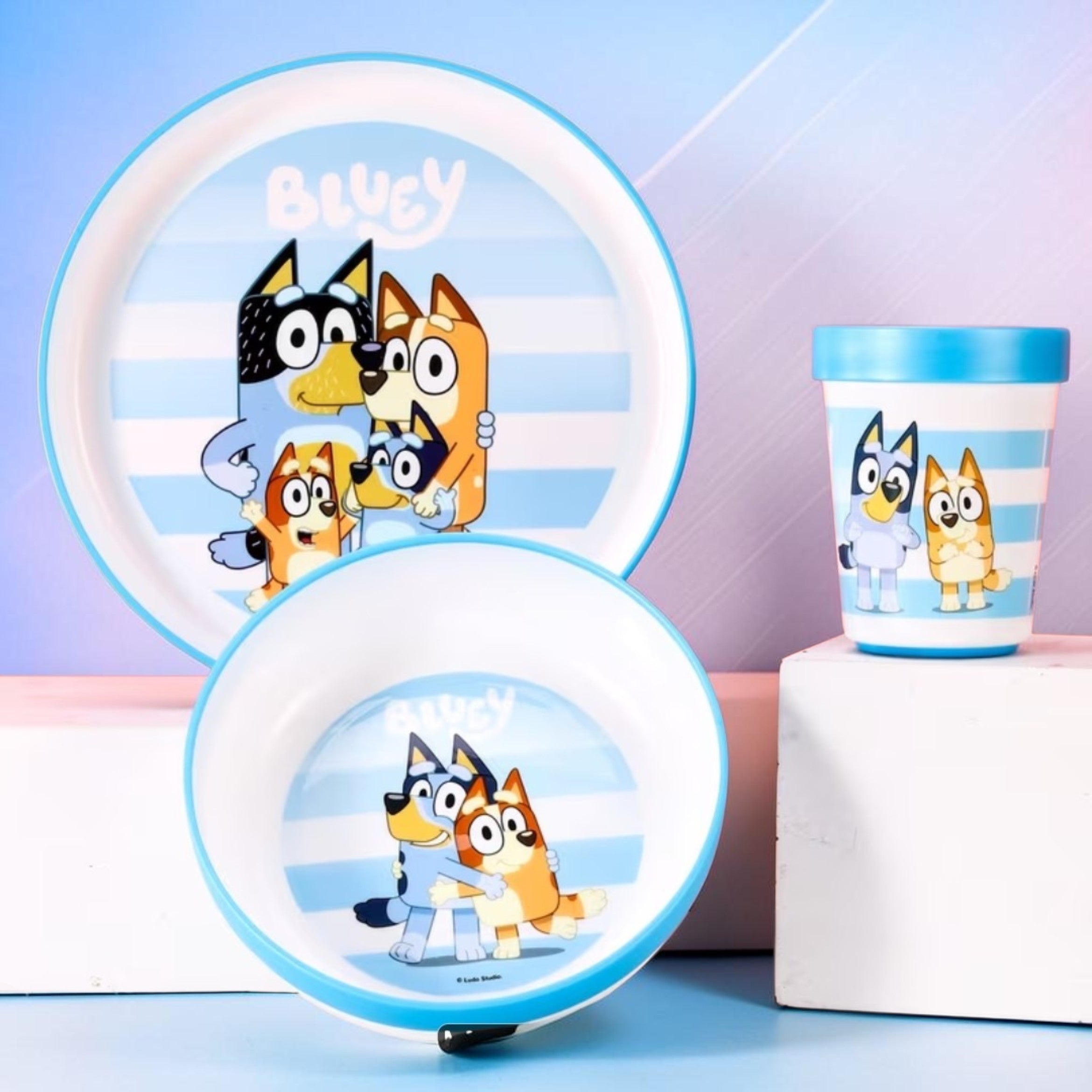 Bluey 3 piece dinner set