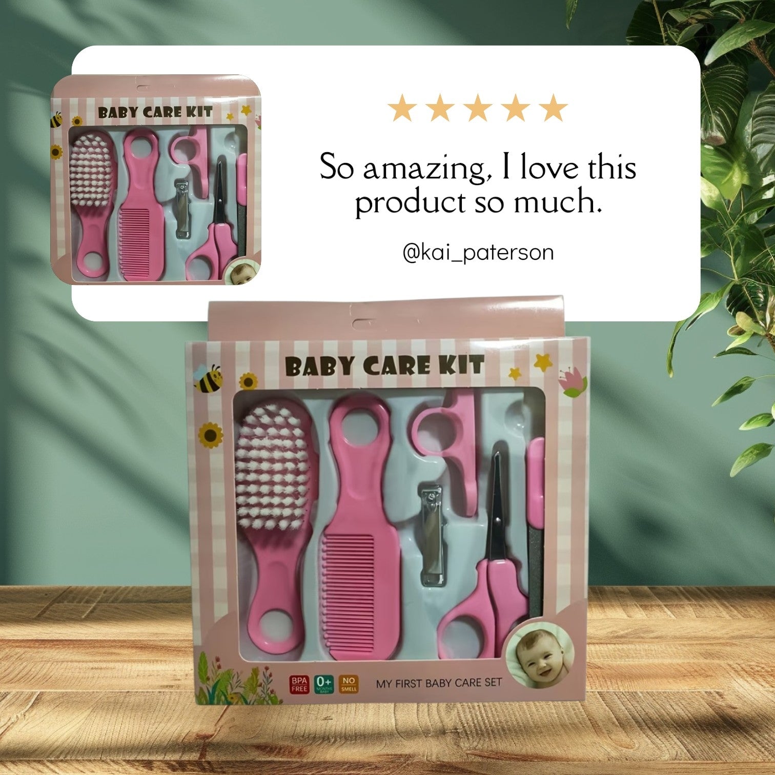 Baby Care Kit in Pink