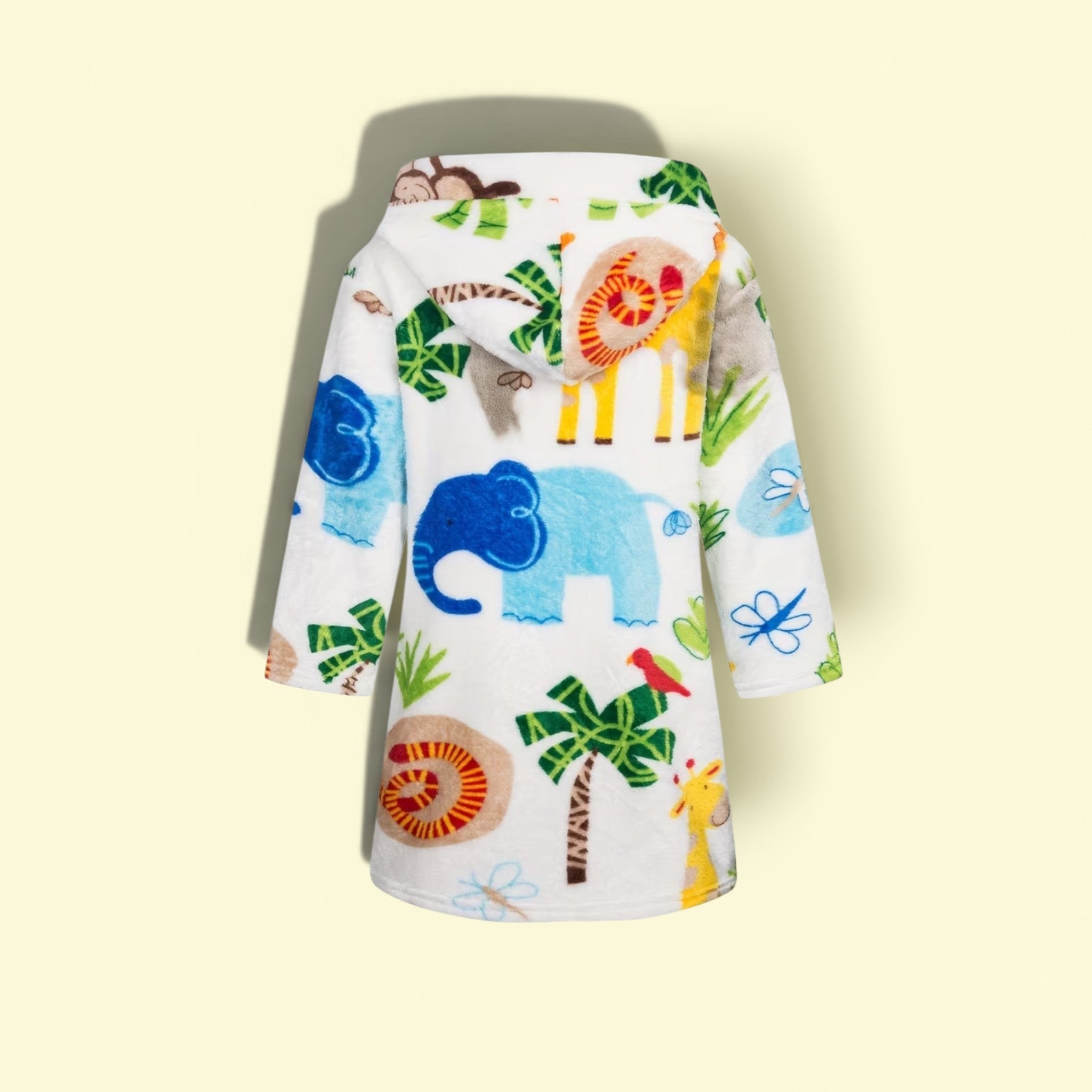 Flannel Print Bathrobe unisex