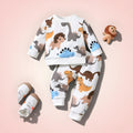 Boys dino print set