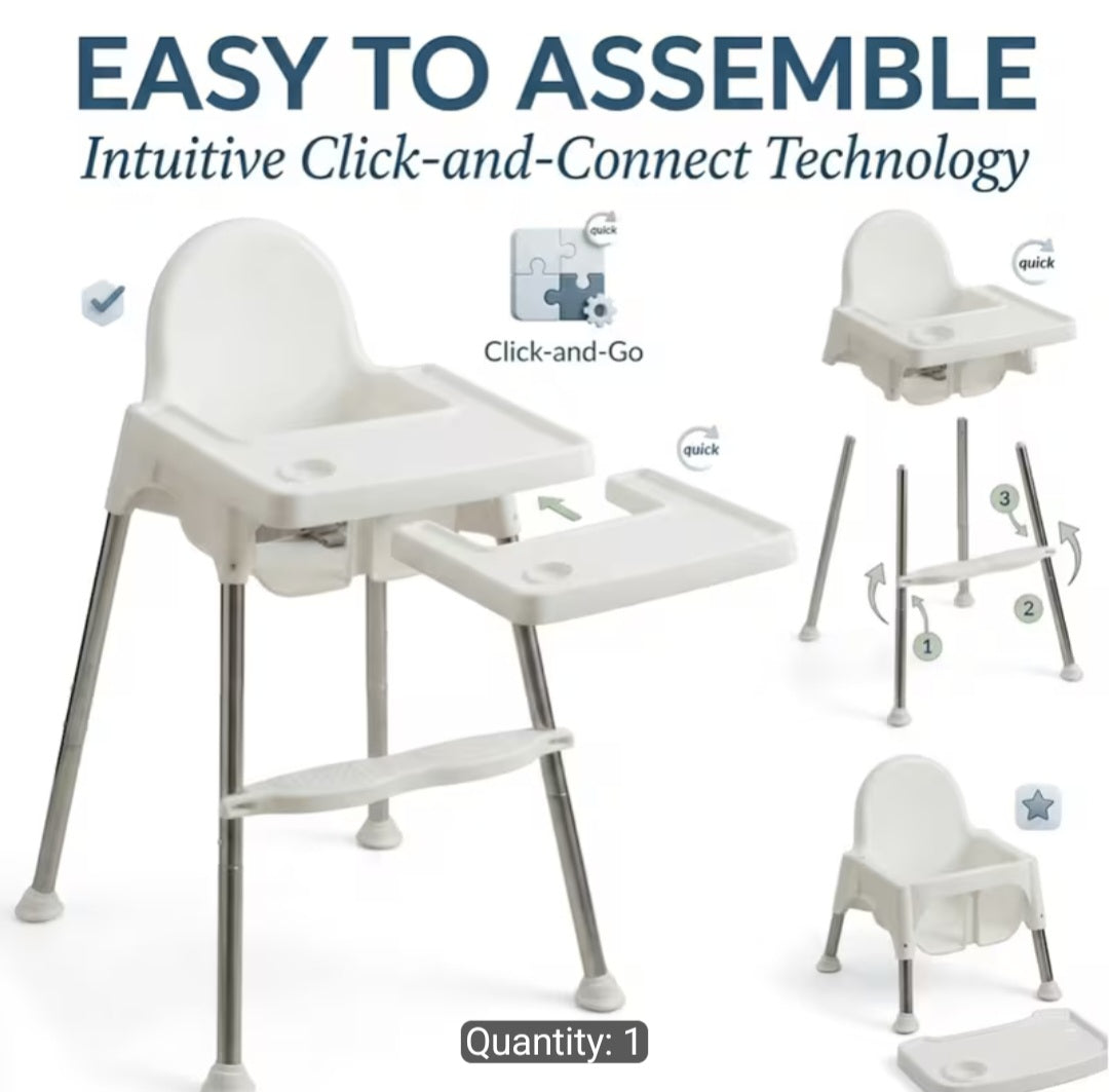 High chair 2 in 1 modular
